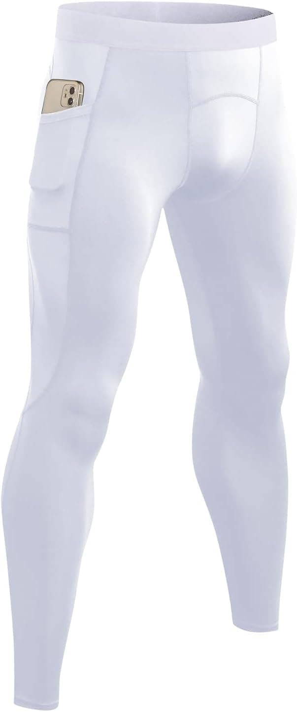 SPVISE Men's Compression Pants Workout Leggings Running Tights Cool Dry Athletic Baselayer Pants for Basketball Yoga Cycling