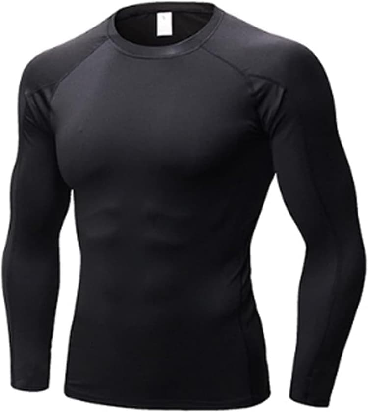 SPVISE Men's Compression Shirt Long Sleeve Athletic Workout T-Shirts Top Active Sport Baselayer Undershirt Gear Shirt Dry Fit