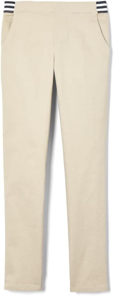 French Toast Girls Pull On Skinny Fit Stretch Pants with Elastic Waist and Pockets, School Uniform for Kids