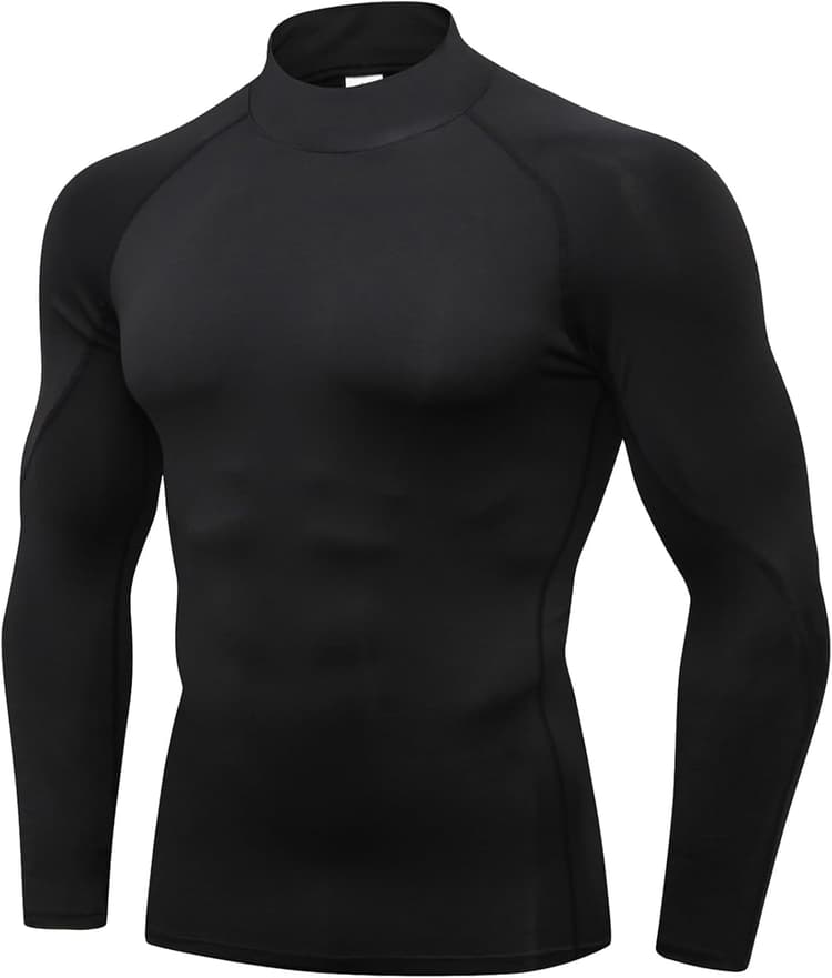 SPVISE 1 or 3 Pack Men's Compression Shirts Long Sleeve Workout Gym T-Shirt Running Top Cool Dry Sports Baselayer Undershirts