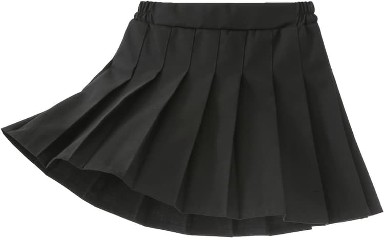 Fille Jupe Ecolière Plissé Jupe-Short avec Short Uniforme Scolaire Jupe Fille Enfant Patineuse Tennis