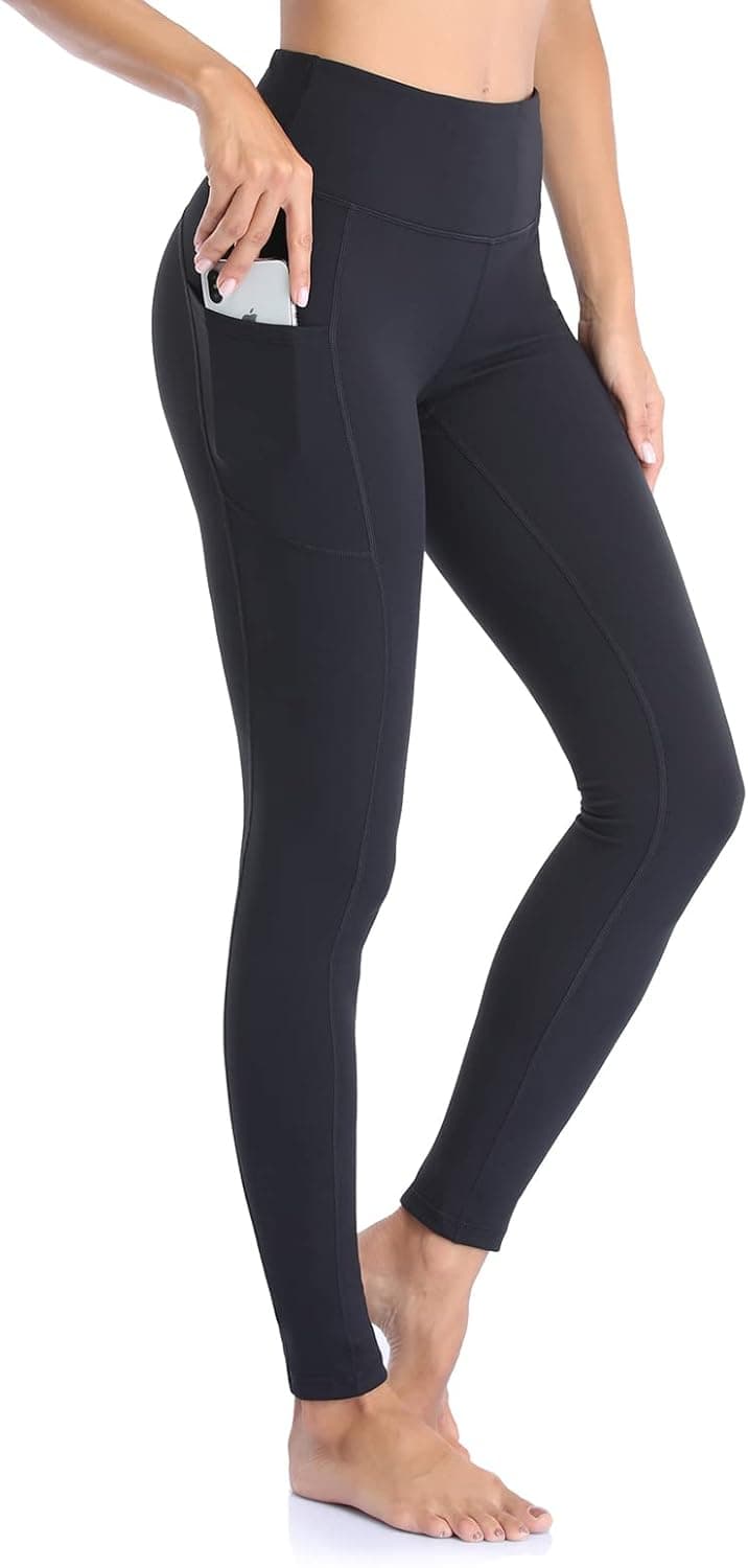 Leggings de Sport Femmes Pantalon de Yoga Leggins avec Poches Yoga Fitness Gym Pilates Taille Haute Gaine GI188