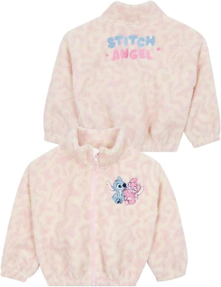 Disney Veste Stitch | Vêtements pour filles Stitch | Veste fille | Veste Polaire Enfant Angel