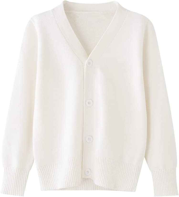 BINIDUCKLING Cardigan d'école à