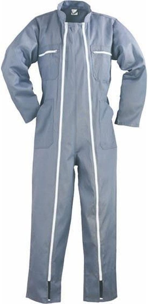 COVERGUARD 8624 - Combinaison de Travail - Taille XL - 2 Fermetures à Glissière - Polyester et Coton - Grise