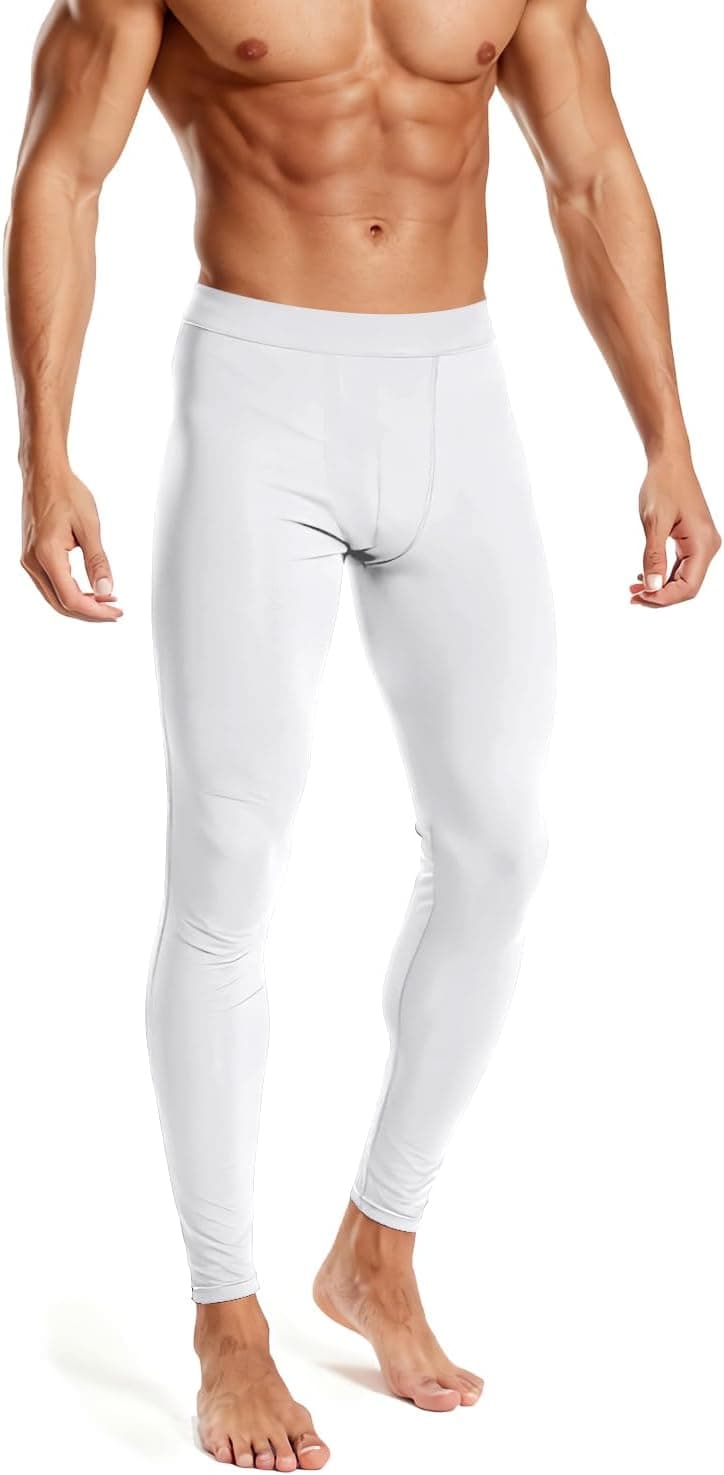 Leggings Techniques pour Hommes - Collants de Sport pour la journée. Compression légère, évacuation de l'humidité pour la Salle de Sport, la Course à Pied et Les séances d'entraînement