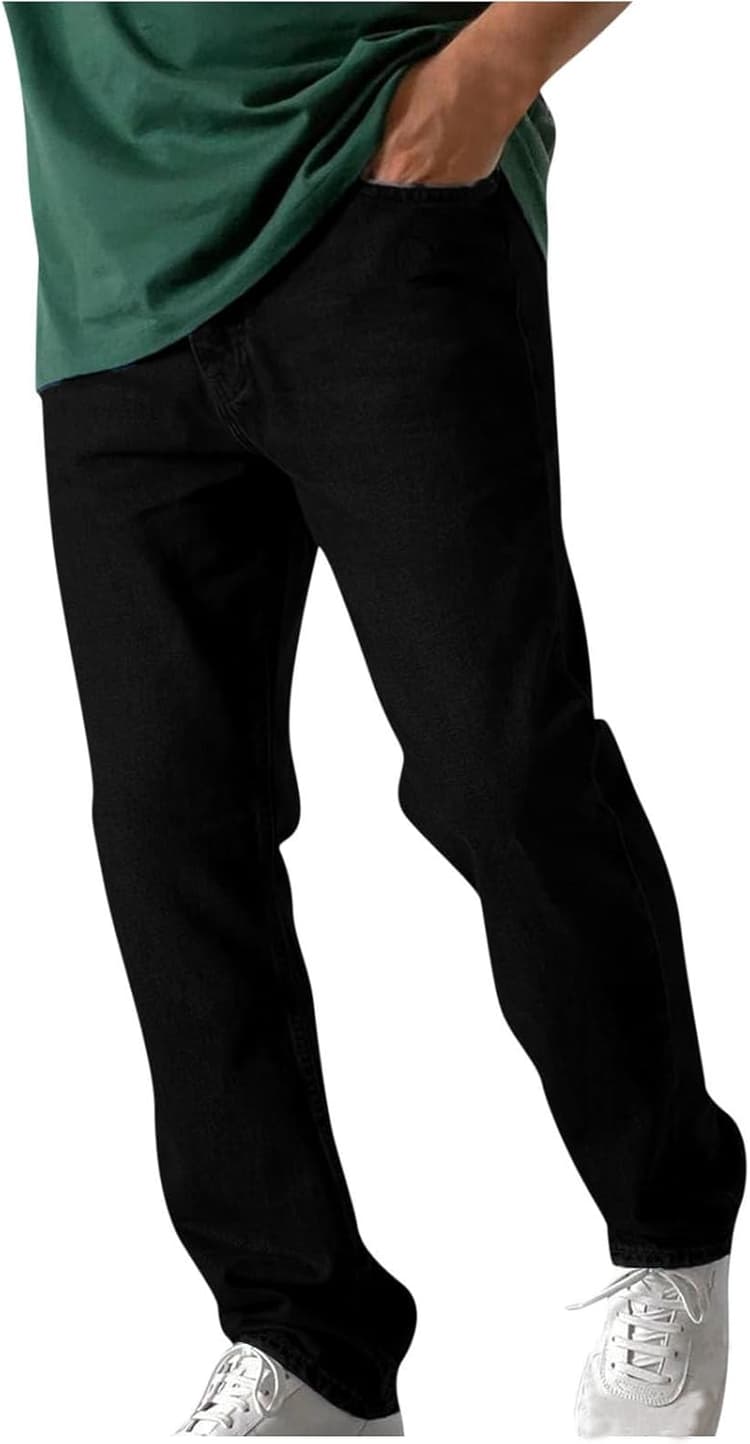 2025 Pantalon Jeans Homme Grande Taille Elastique Large Baggy Pantalon de Jogging en Denim Sport Pants pour Hommes Cadeau Vetement Mode Coupe Droite Jeans de Survêtement Pants de Travail