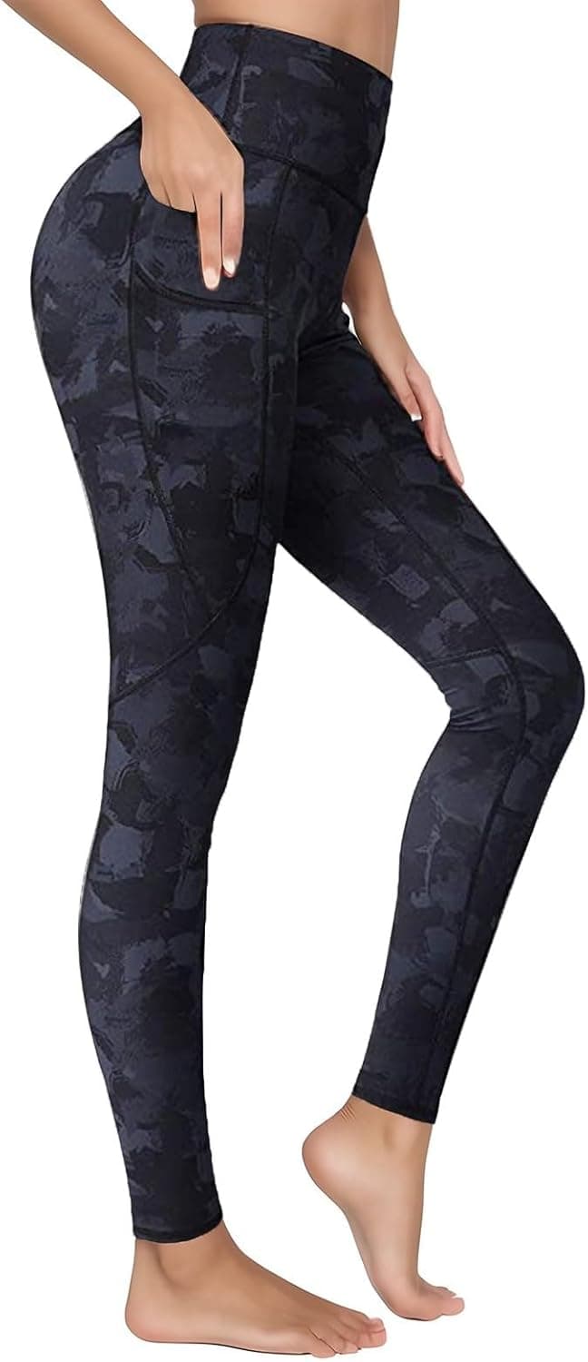 Legging de Sport, pour Femme, Taille Haute, avec Poches, pour Fitness, Stretch, Opaque, Long, pour téléphone Portable