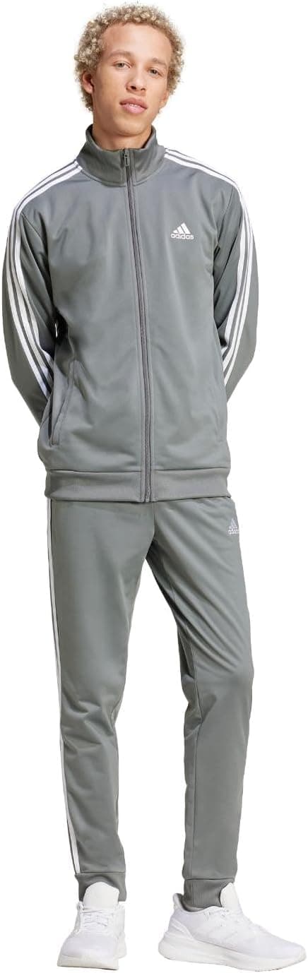 adidas Men's Basic 3-Stripes Tricot Track Suit