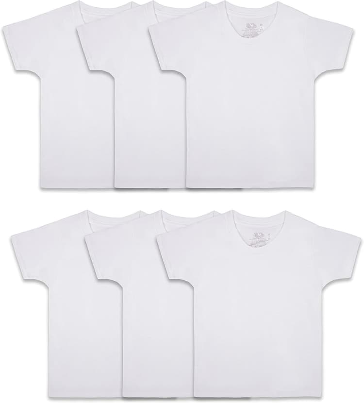 Fruit of The Loom Boys' Eversoft Cotton Undershirts, T Shirts & Tank Tops