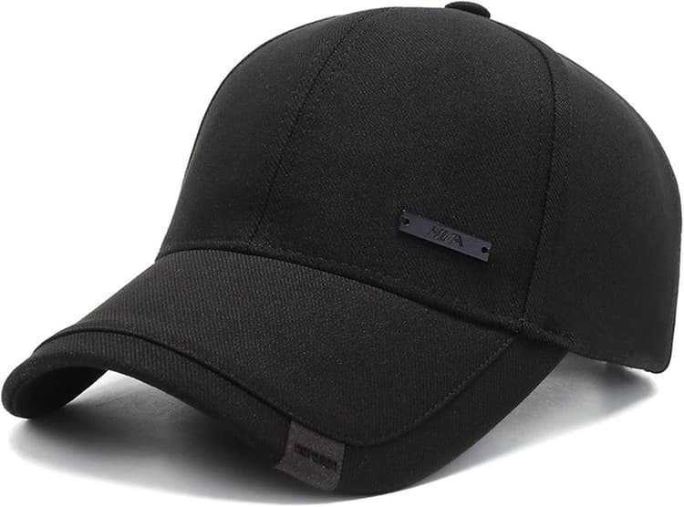 Vintage Cotton Dad Hat with Double Layer Peaks Adjustable Baseball Cap Trendy Trucker Hat for Mens Headwear