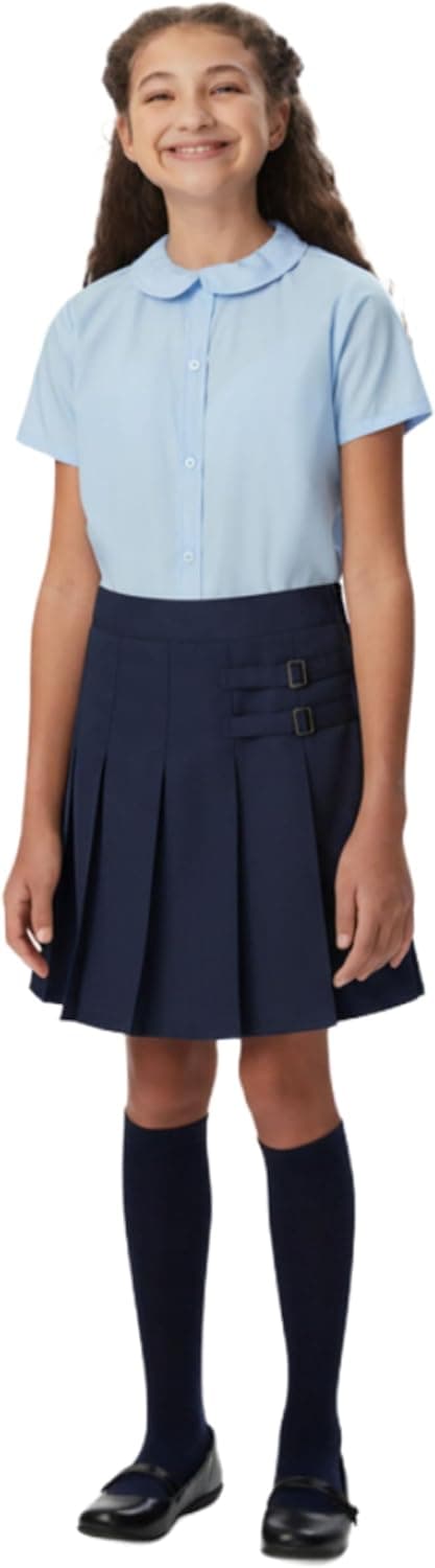French Toast Girls' Adjustable Waist Pleated-Front Two-Tab Scooter