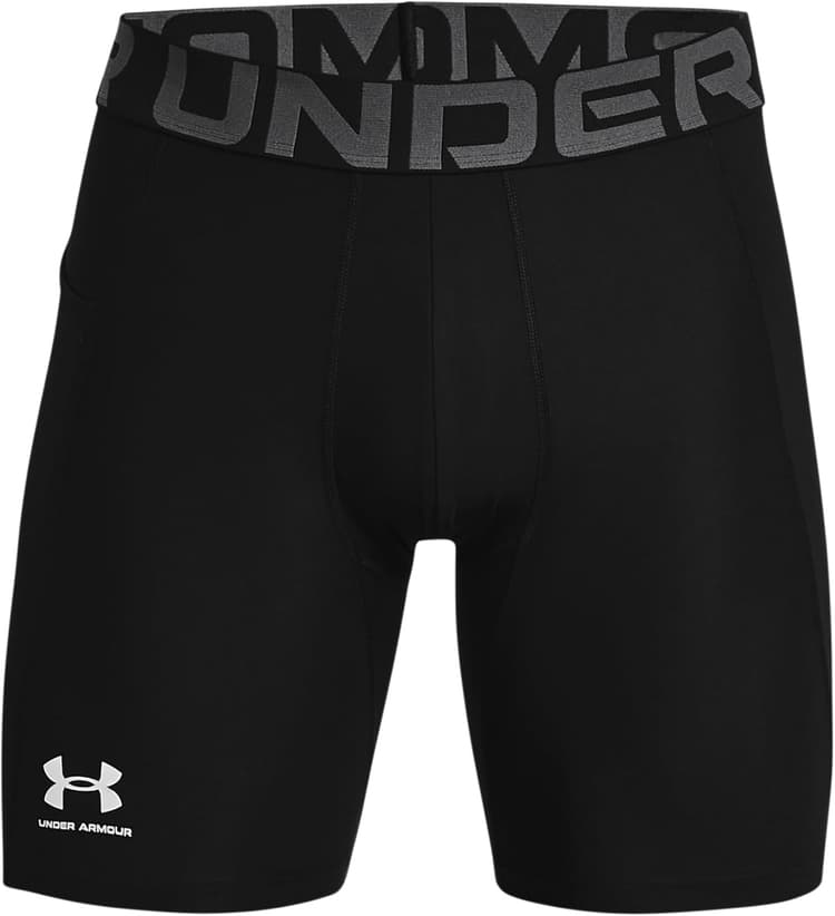 Under Armour UA HG Armour Shorts, Short de sport léger, Short de course pour homme Homme, Black / White, 3XL