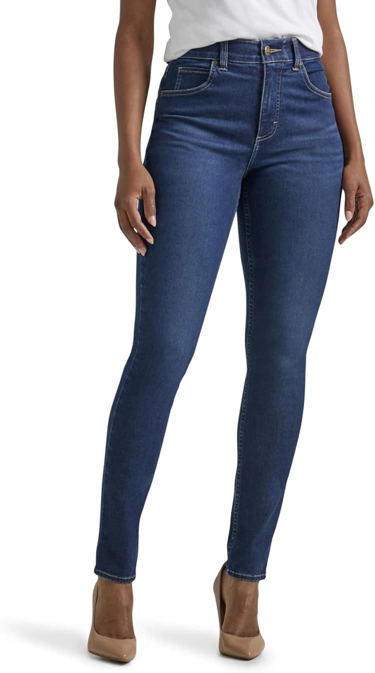 Lee Women's Ultra Lux Comfort with Flex Motion Skinny Leg Jean with Ever Fit