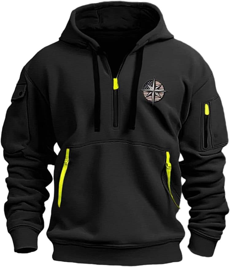 Générique Hoodie Homme Marque Running Travail Chaude Port Pas Cher Décontractés Mi Saison Manche Longue Militaire