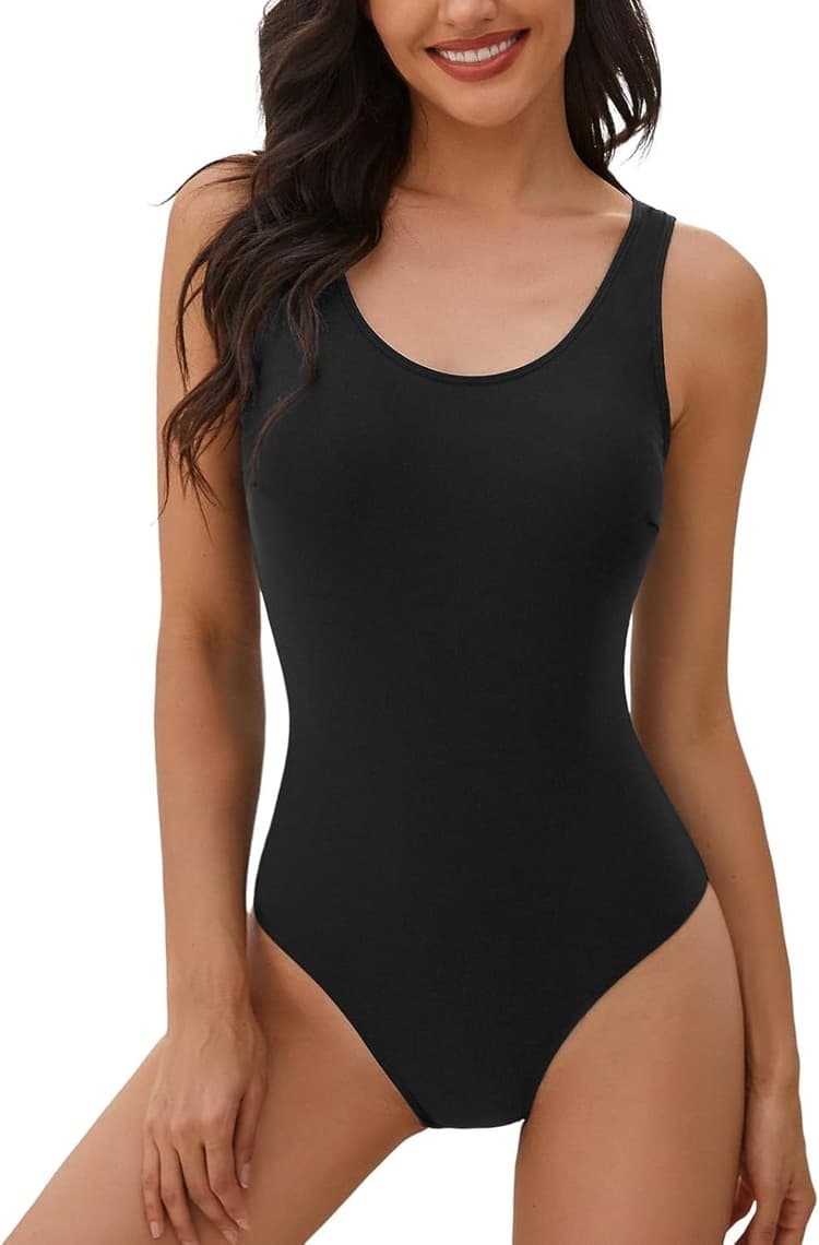 heekpek Maillot de Bain Femme 1 Pieces Elégant Monokini Push up Maillot Une pièce Dégradé de Couleur Amincissant Dos Nu Bikini per Bain de Soleil Piscine Sport Plage