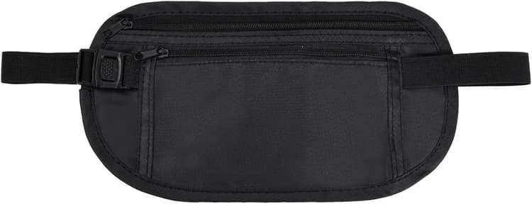 Ceinture Porte-Monnaie, Portefeuille Caché, Sac Banane de Voyage, Sac Banane de Voyage, Ceinture d'argent D'extérieur – étanche et Antivol, Idéal pour Les Voyages et Les Activités de Plein Air, Noir