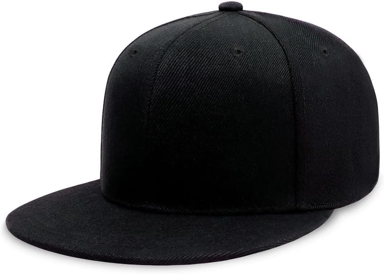 CHOK.LIDS Flat Bill Visor Classic Snapback Hat Blank Adjustable Brim High Top End Trendy Color Style Plain Tone Baseball Cap