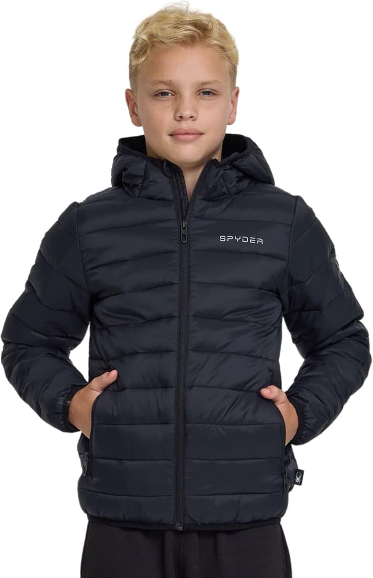 Spyder Boys Puffer Jacket - Lightweight Packable Wind Water Resistant Quilted Boys Winter Coat - Cozy Insulated Winter Jacket