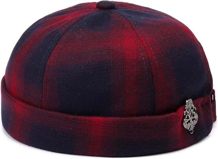 YAMEE Casquette de docker pour homme et femme (circonférence de la tête réglable)