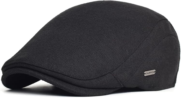 Casquette Beret Gavroche Homme Réglable Coton Casquette Plate Vintage Irlandais Gatsby Ivy Chapeau Flat Cap