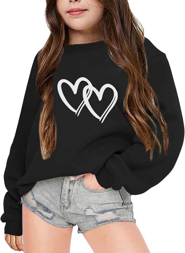 Survetement VêTements Fille 8 Ans Ensemble Sous Pull Enfant Fille Sweat Capuche 14 Ans GarçOn Sweet Enfant 12 Ans Sweat Shirt Fille 12 Ans Cosplay Pull Paillette Fille