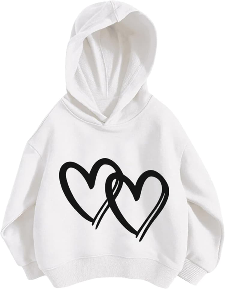 Vêtements pour filles douces femmes garçons filles impression décontractée personnalité sweat à capuche pull à capuche sans poche convient aux adolescents pulls bon marché filles