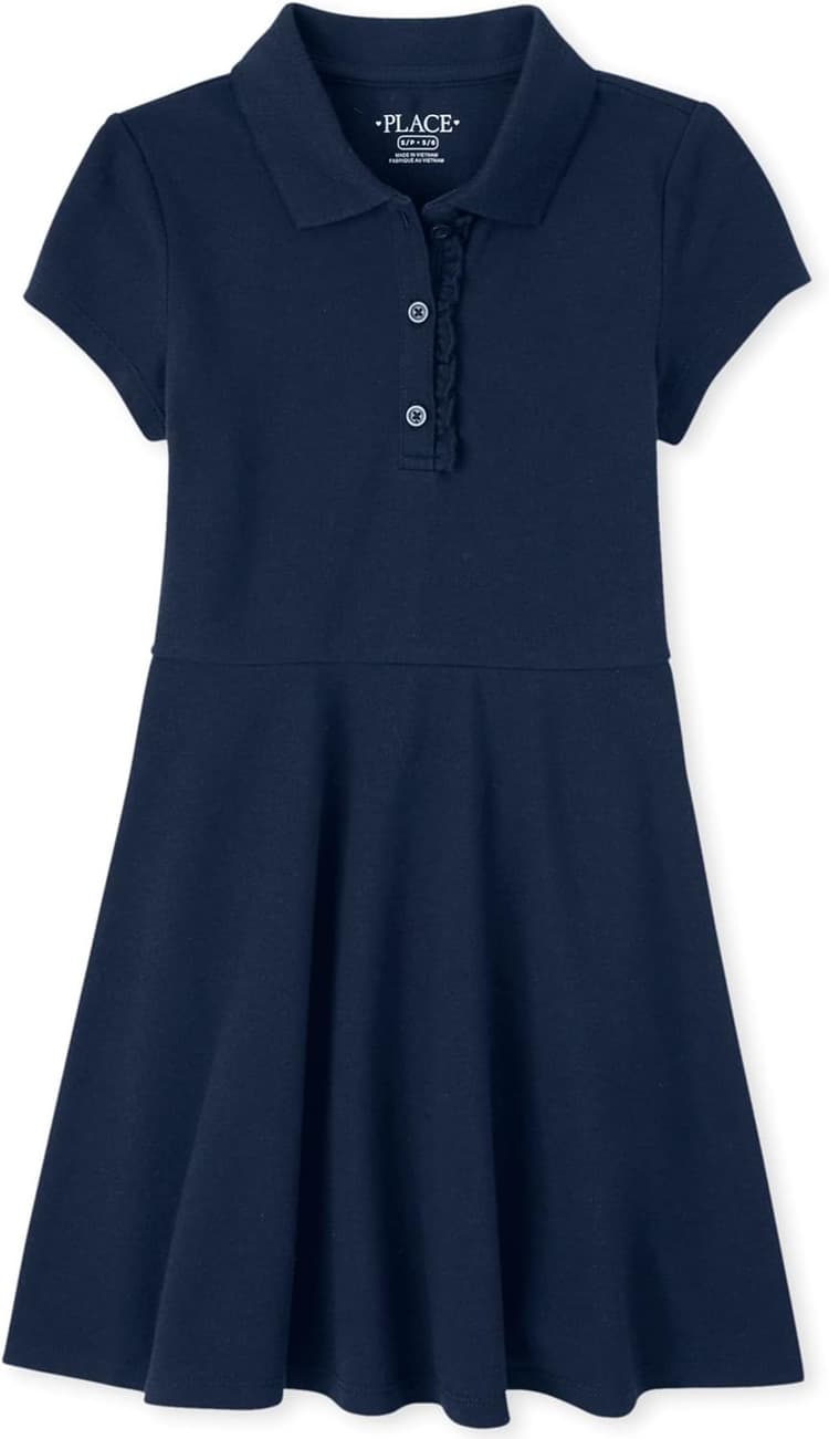 The Children's Place Girls' Pique Polo Dress