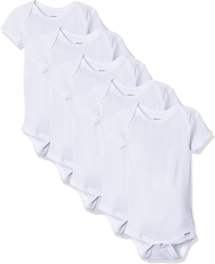 Gerber Baby 5-pack Solid Onesies Bodysuits