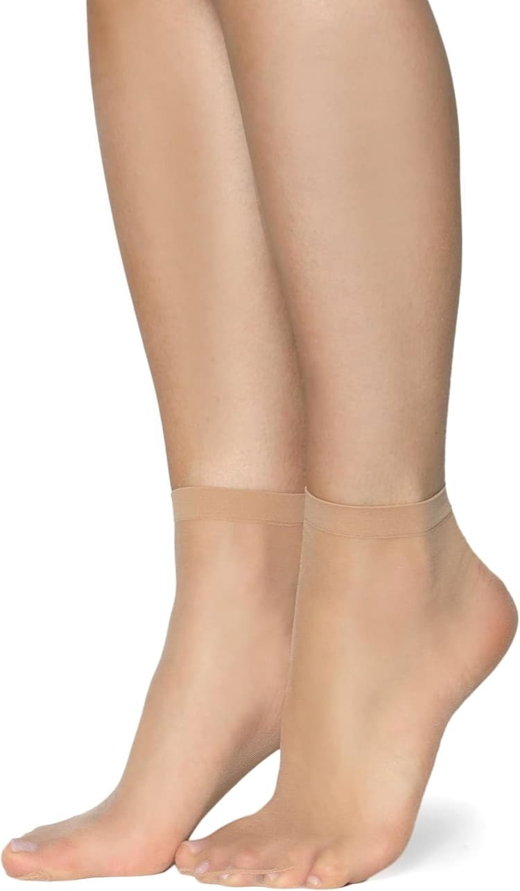 Frida15 Chaussettes transparentes mates ultra fines pour femmes et filles Chaussettes basses décontractées élégantes confortables Épaisseur 15 deniers