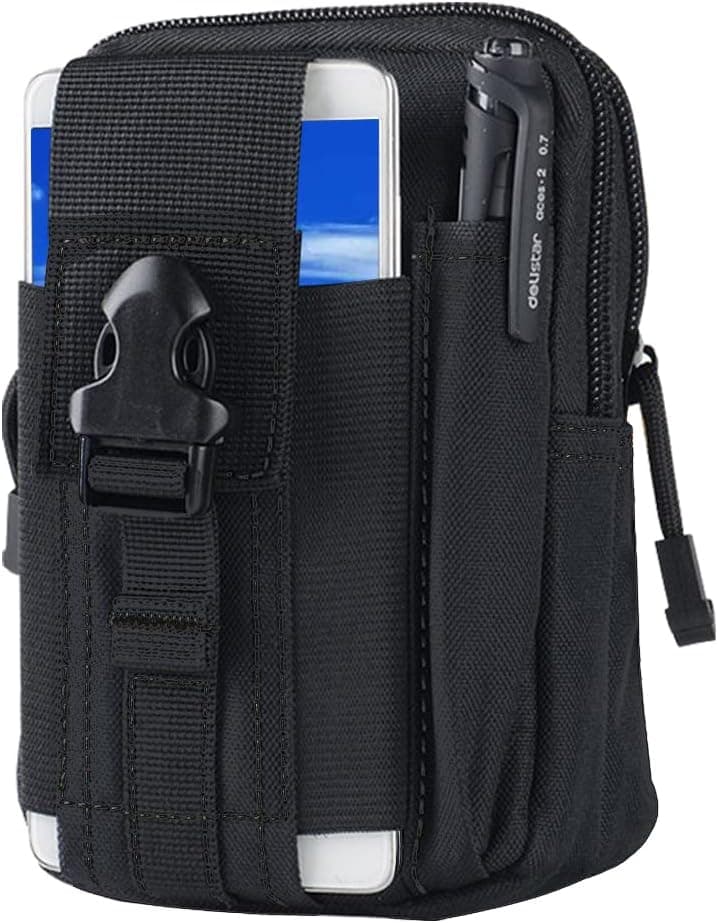 Tactical Waist Belt Bag | Universal Outdoor EDC Military Holster Wallet Pouch Phone Case Gadget Pocket for iPhone X 8 7 6 6s Plus Samsung Galaxy S8 S7 S6 S5 S4 S3 Note 8 5 4 3 2 LG HTC