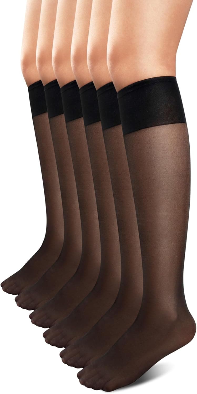 6 Paar Mi Bas Femme 15 DEN Chaussettes Femme Haute Élasticité Transparent Nylon Peau Confortable Et Agréable À Porter