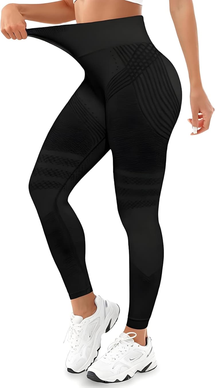 Legging Anti Cellulite Femme, Anti Cellulite Compression Legging Minceur, Push Up Taille Haute, Pantalon de Sport Yoga Fitness