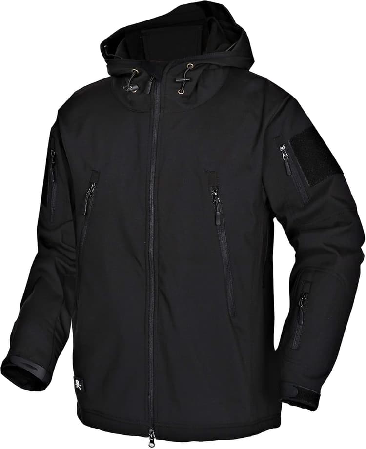 Hommes Softshell Vestes Militaire Tactique Imperméables Toison Manteau d'hiver Outdoor Sweat à Capuche