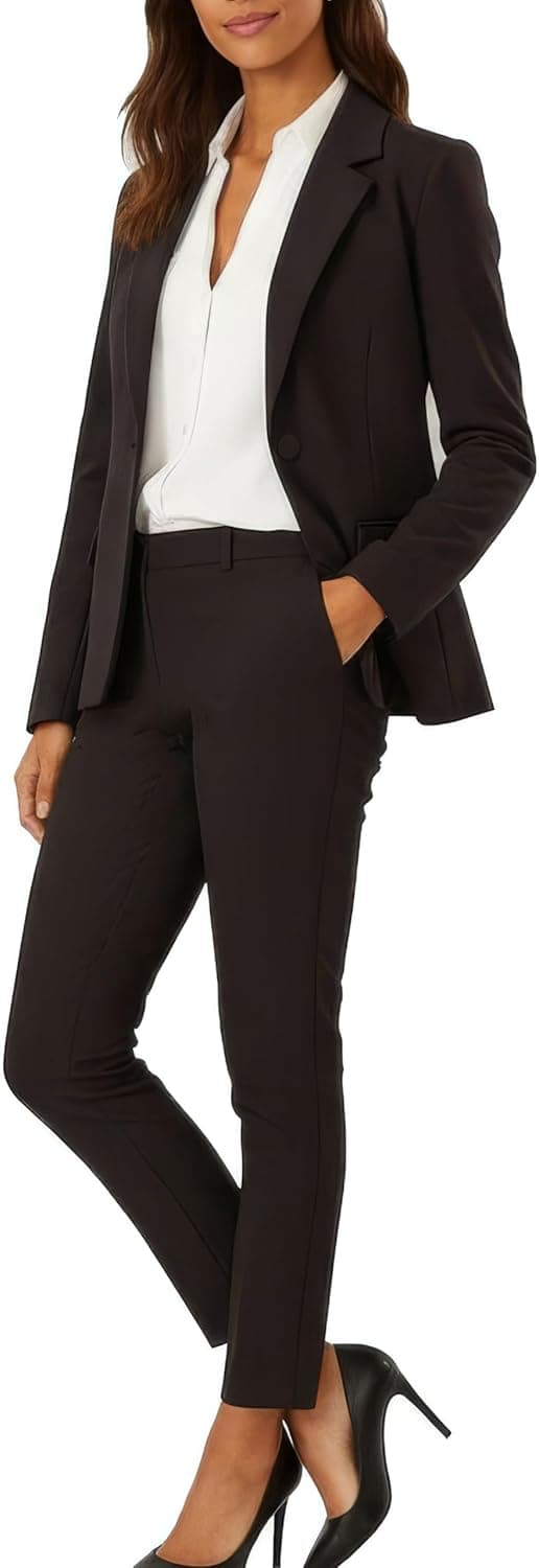 Marycrafts Women’s Two Piece Suits – Business Blazer Pant Suit Set, Professional Work Outfit for Office