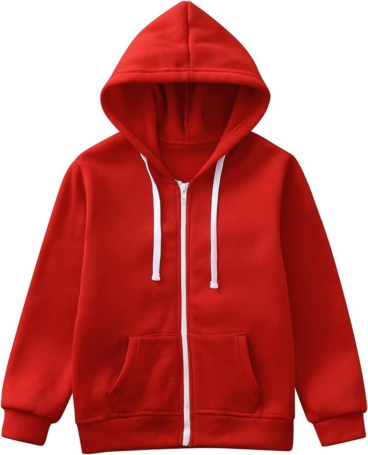 Sweat zippé à capuche garçon enfant top vestes manches longues garçon manteau veste