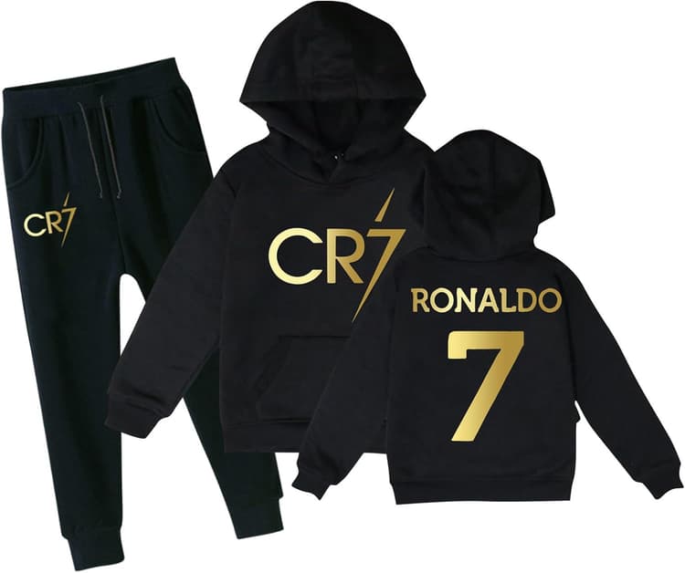 Générique Maillots de Football pour enfants, survêtement de Football pour enfants, ensemble à capuche et pantalon de survêtement, cadeau de Football pour garçons