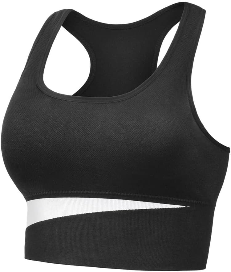 Brassiere Sport Femme Maintien Fort, Soutien Gorge Anti Affaissement Bustier avec Rembourrage, Soutiens-Gorge de Sport Femme Confortable, Convient pour le Fitness, la Course à Pied(M)