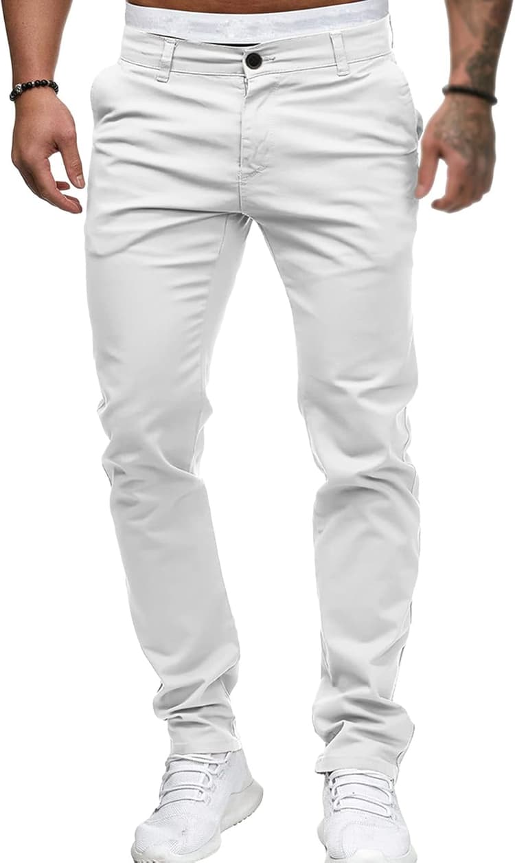 Jeans Slim pour Homme Classique Confortable Jeans réguliers Jeans Droits en Coton Skinny