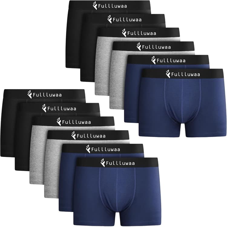 Boxer Homme Coton Lot de 12 Calecon Homme Boxers Homme Lot Caleçon Homme Calecons Hommes Noir Multicolore s m l XL XXL 3XL 4XL