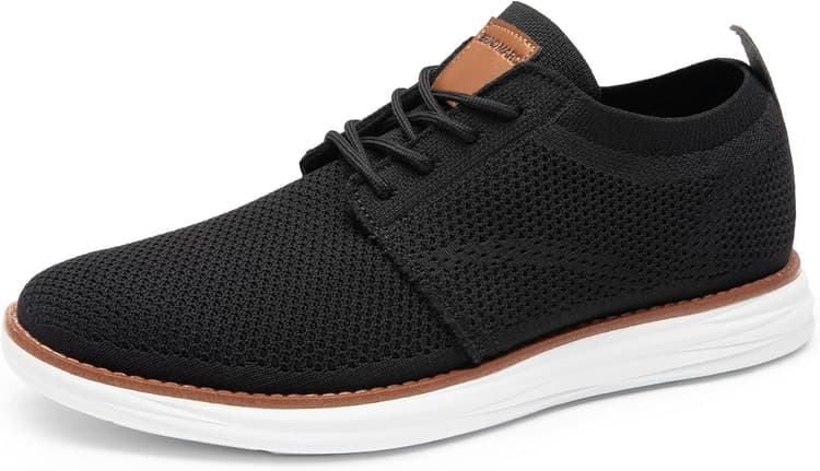 Bruno Marc Men's KnitFlex Breeze Mesh Sneakers Oxford Lace-up Lightweight Casual Walking Shoes