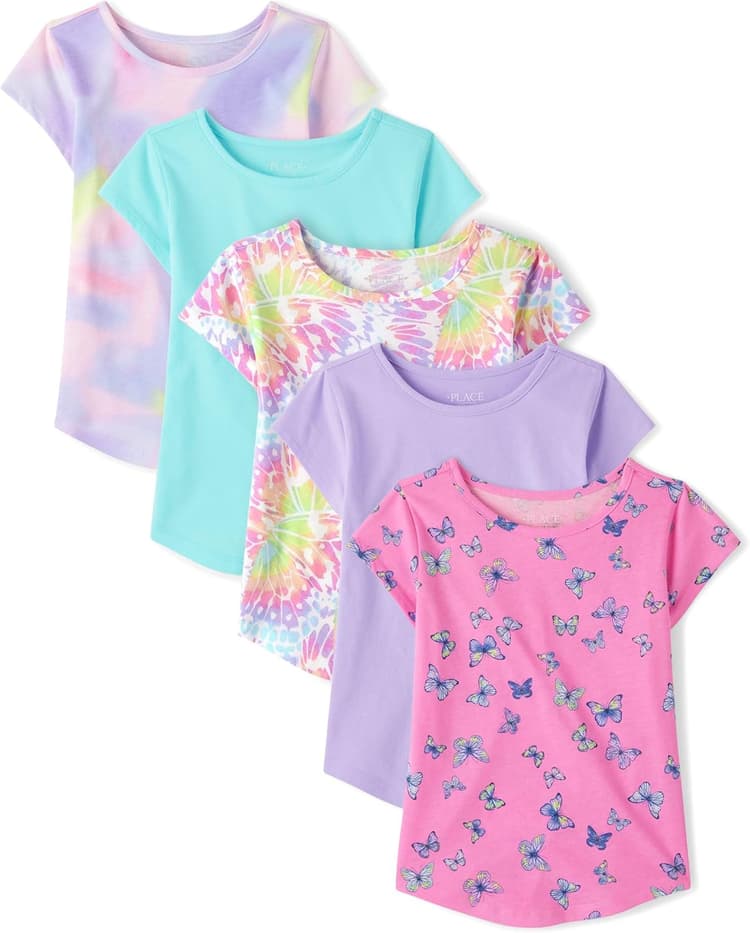 The Children's Place Girls Short Sleeve High Low Tee