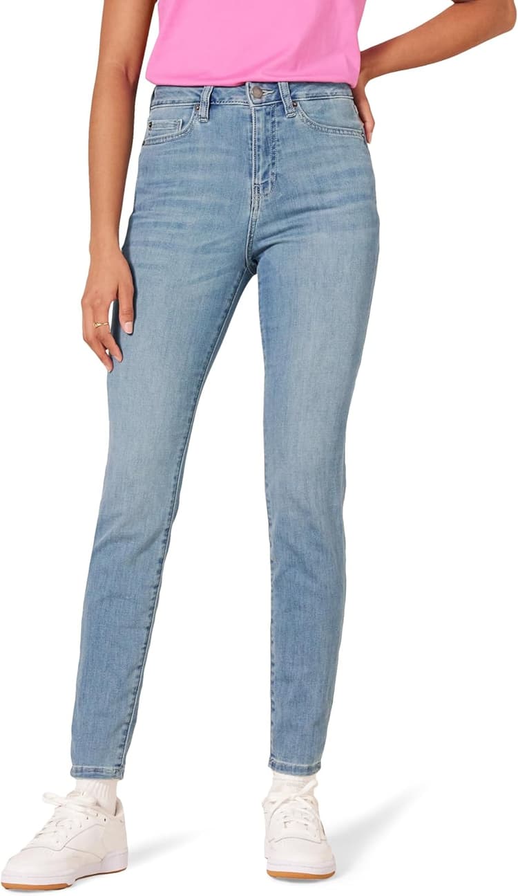 Amazon Essentials Femme Jean Skinny, Taille Haute - Couleurs abandonnées