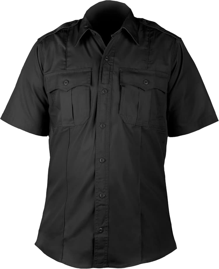First Class Tactical Short Sleeve Uniform Shirt – 4 Pocket, Breathable, Underarm & Yoke Mesh Vent, Lightweight Workwear