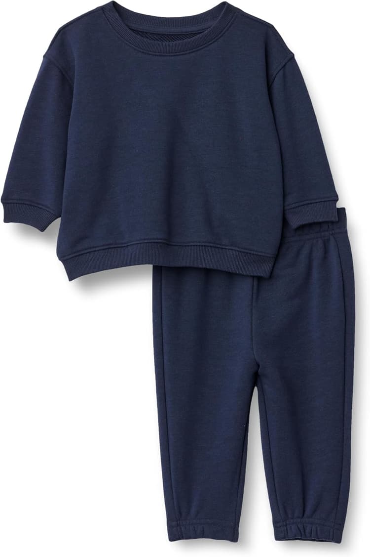 Amazon Essentials x Sofia Grainge Unisex Toddlers and Babies' Sweatshirt & Sweatpant Set
