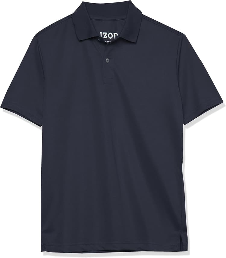 Izod Boys' School Uniform Performance Short Sleeve Solid Polo