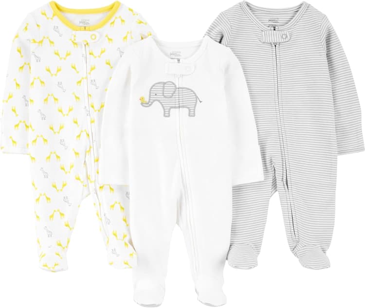 Simple Joys by Carter's 3-Pack Sleep and Play Dormeuses pour bébés et Tout-Petits Mixte bébé (Lot de 3)