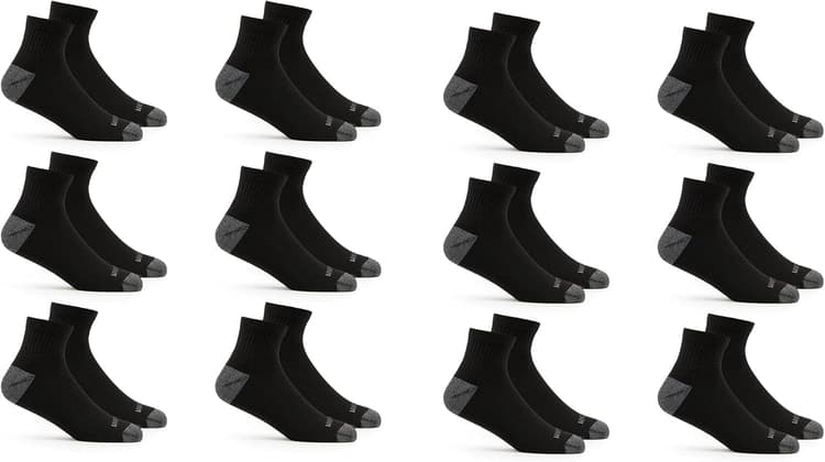 Fruit of the Loom Mens Dual Defense Ankle Socks (12 Pack)