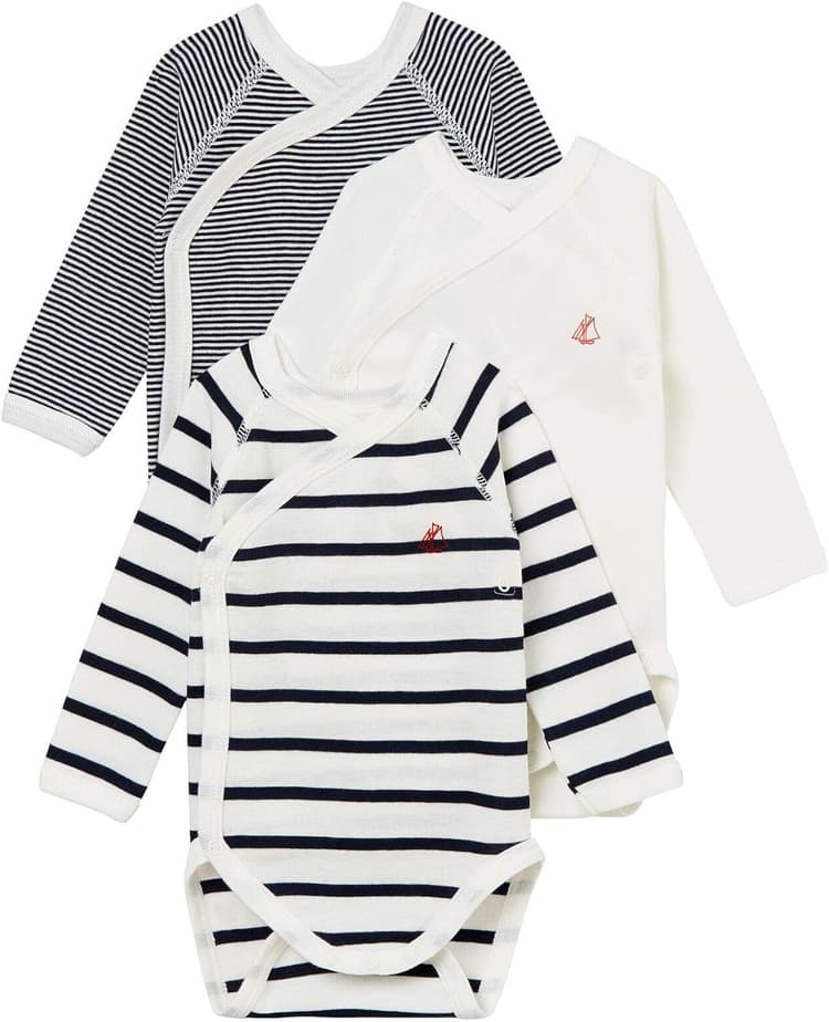 Petit Bateau 54219 Body Mixte bébé (lot de 3)