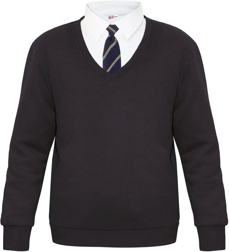 A2Z 4 Kids Filles Garçons Unisexe Club Scouts Uniforme Scolaire Pull Col V Gilet Sweat-Shirt Âge 3-14 Ans